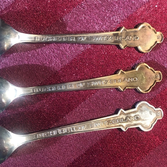 Rolex vintage collector spoons circa 1950 set of 3 - 1 Zermatt - 2 Lucerne - Picture 10 of 11